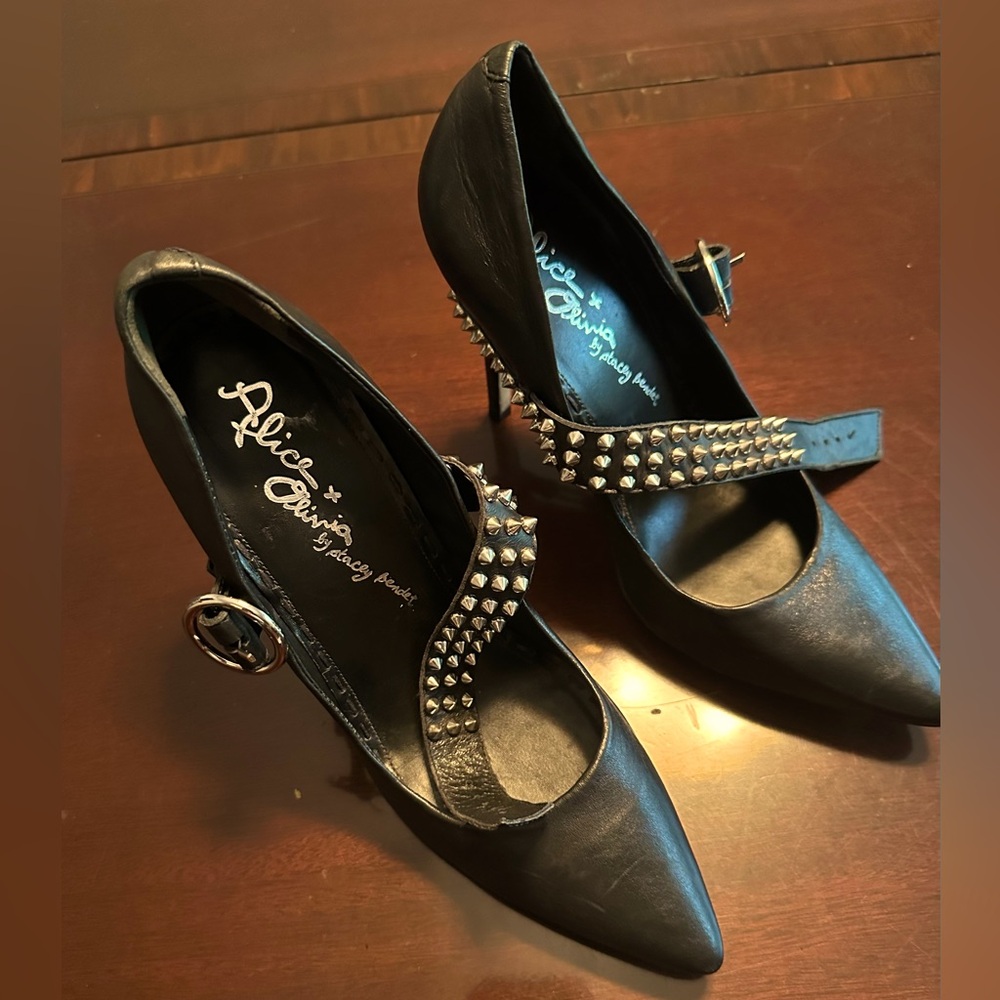 Alicia & Olivia Designer Shoes with Silver Studs.